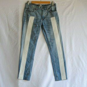 Acne White Stripe Her Jeans Womens 28 x 30